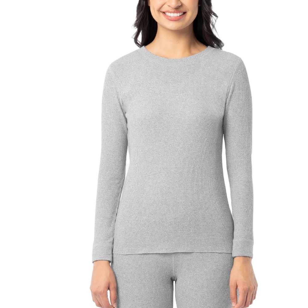 Fruit of the Loom Women's Recycled Waffle Thermal Top, Sizes XS